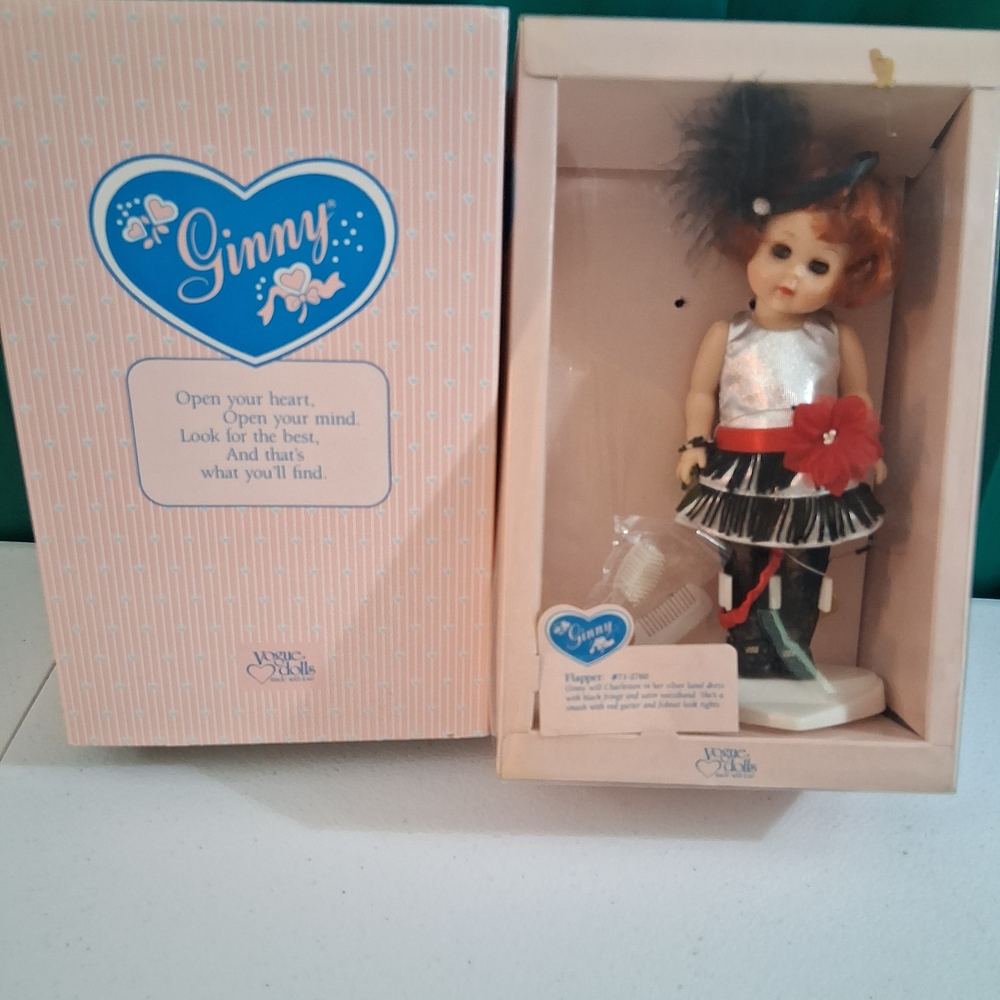 Vogue Ginny 1989 Hard Plastic Flapper Doll